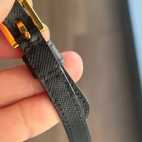 New Prada Saffiano Leather Business Card Wallet With Strap (Certified Authentic) - Picture 12 of 13